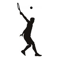 Rienda Libre Graphics - Decomural Tennis Player Tennis Swing Ws-16217