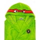 thumbnail image 2 of Albornoz con capucha Teenage Mutant Ninja Turtles para niños pequeños, bata de superhéroe en verde, acogedora, forro polar cómico para niños pequeños, 2 of 3