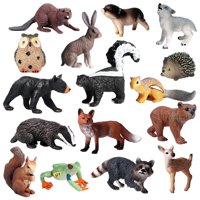 Magideal - Simulación De De Animales , Educación En Miniatura Playset Party Favordecoration Juguetes De Silvestre En Miniatura Par