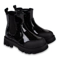 Pillin - Botín Niña Chelsea Con Cierre Negro