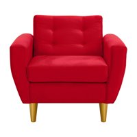 Bodevir - Sofa Bote 1C Felpa 01 Rojo