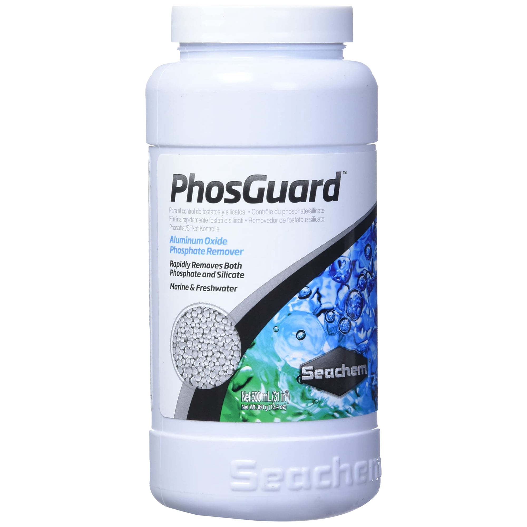 Tratamiento de agua para acuarios Seachem PhosGuard 500 ml