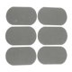 thumbnail image 5 of Insignia de tela de apliques de tela de gamuza con parche de 6 piezas para ropa gris, 5 of 5