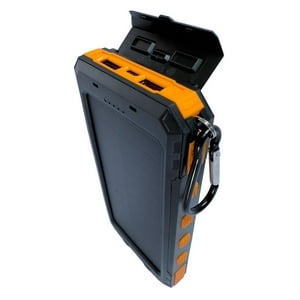 Tecmaster - Batería Portátil Powerbank 10000 Mah Usb 3 Puertos Solar