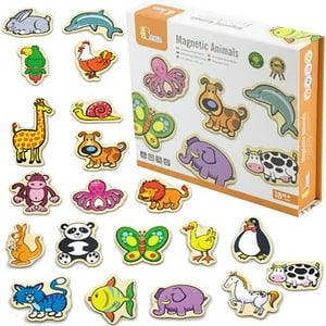 Viga - Juguete Madera Animales Magneticos 20 Pz