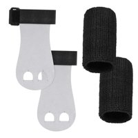 Ioensy - Conjuntos De Muñequeras De Gimnasia Para Niños, Agarres De Mano Para Gimnasia, Color Negro, Talla L