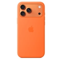 Funda De Silicona Apple Para Iphone 17 Pro Max Naranja