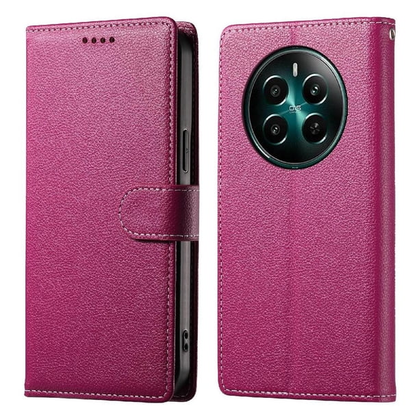 Funda para FOXDOCK Realme 12 Plus 5G– Cuero Premium, 3 ranuras para tarjetas, Protección contra impactos