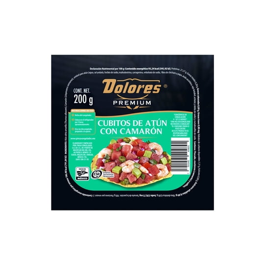 Cubitos Atún Camarón 200 g Dolores