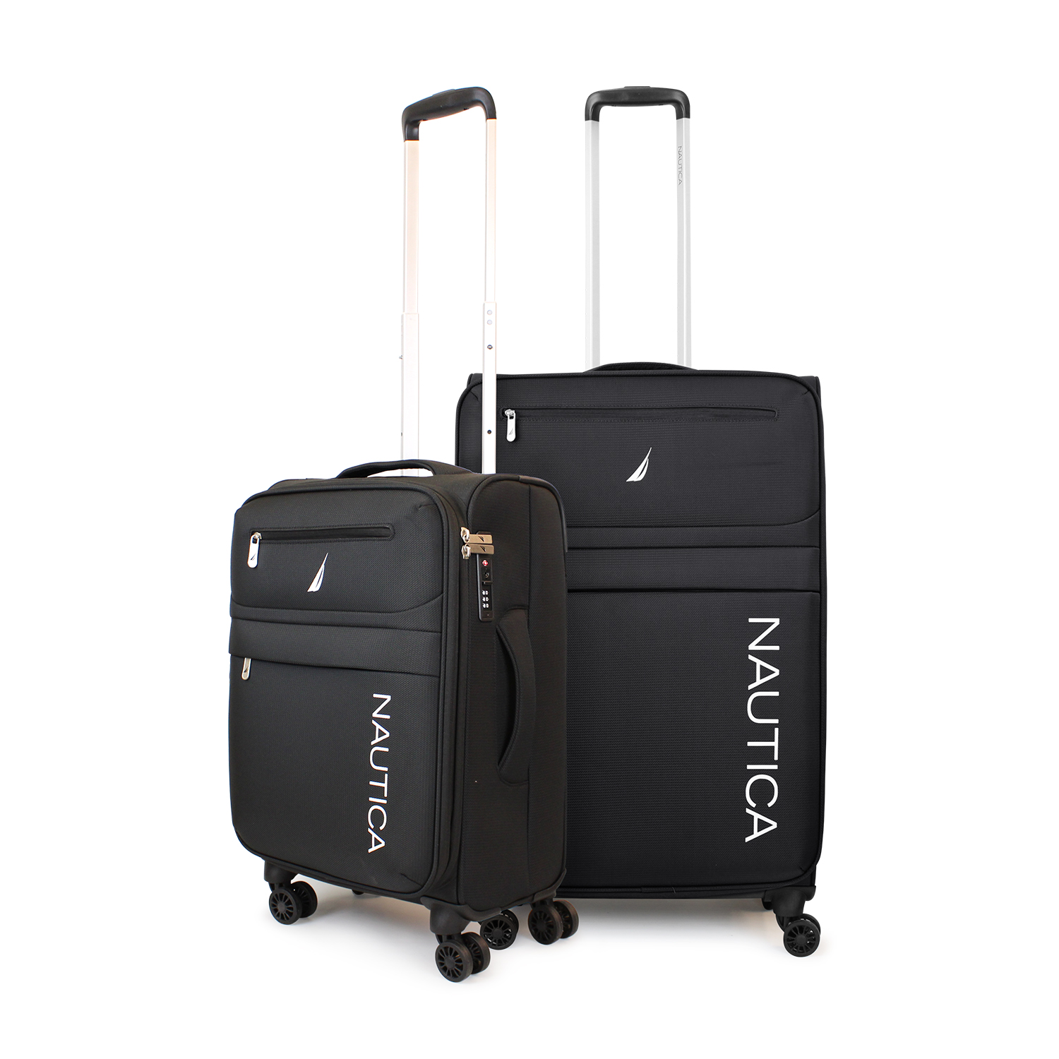 Pack 2 Maletas De Tela S+M Nautica Munich 10K Y 20K Negra