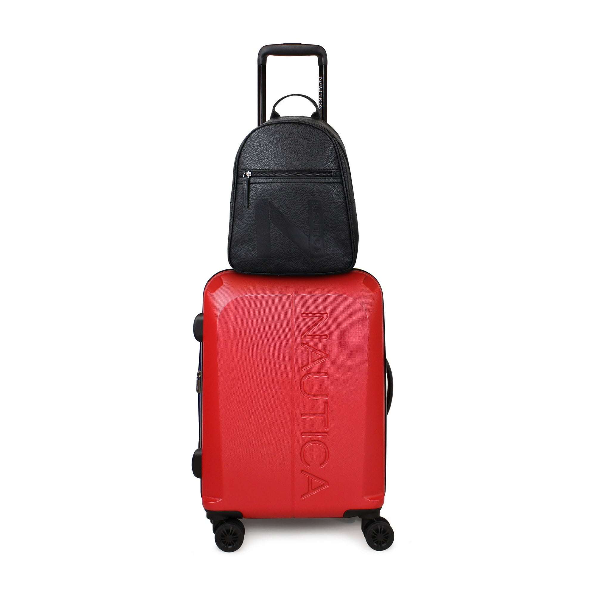 Nautica - Pack Maleta Cabina S (10 Kg) Vesper Rojo + Mochila Malik Negro