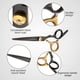 thumbnail image 3 of Juego de tijeras para cortar el cabello, tijeras para texturizar y entresacar, tijeras de peluquería, 3 of 6