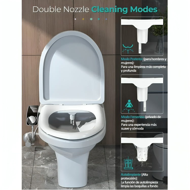 Genérico - Bidet Wc Inodoro Ajustable Universal Fácil Instalación