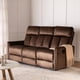 thumbnail image 2 of SOFA RECLINABLE 3 CUERPOS BROWN MONACO CON POSAVASOS, 2 of 7