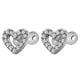 thumbnail image 2 of 2 Uds Tapas De Anclaje Dérmico Y Base De Acero De Titanio Piercing Joyería Corazón 1, 2 of 3