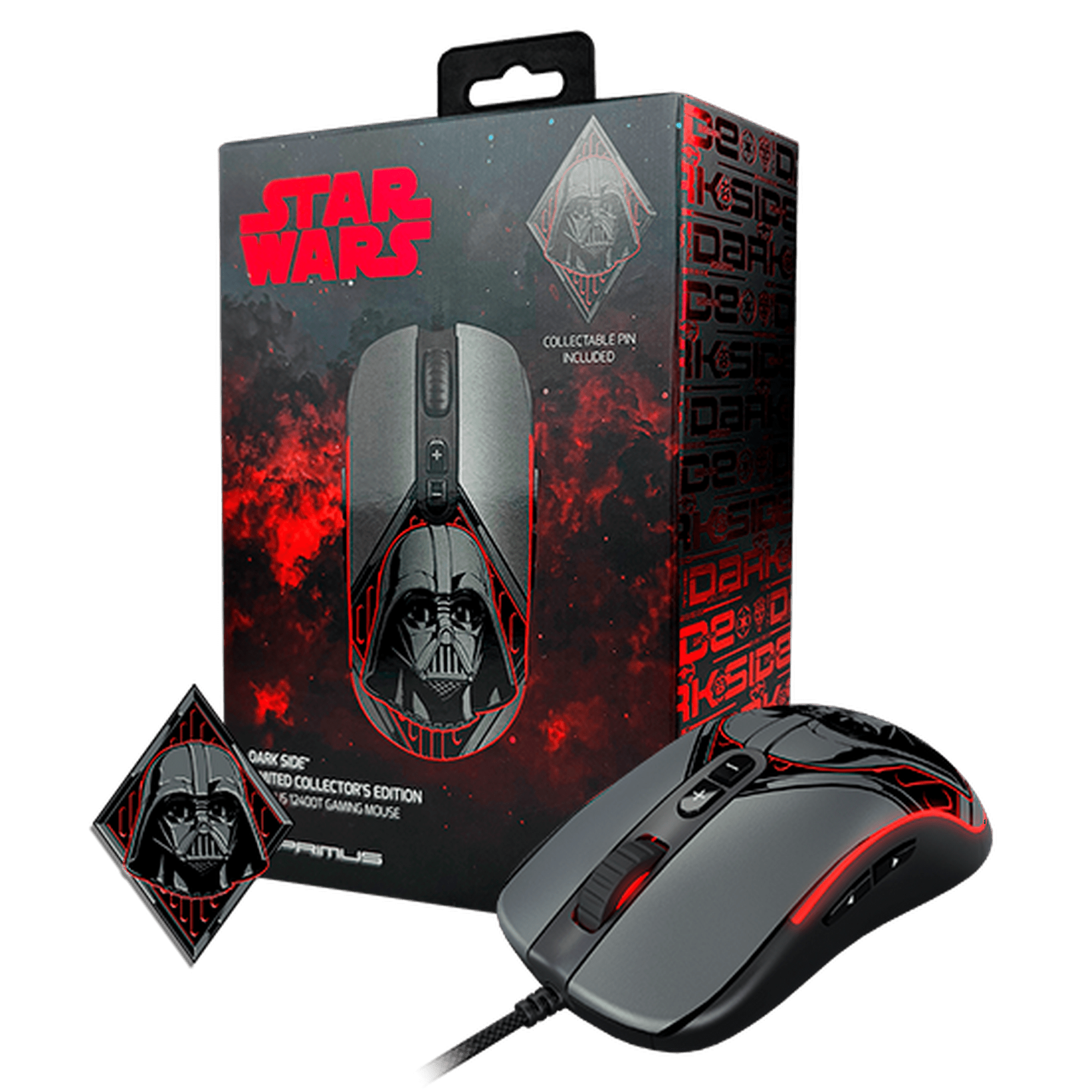 Mouse Gamer Primus Gaming Gladius 12400t Limited Edition, Diseño Dark Side