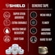 thumbnail image 2 of SHIELD Combat Tape | Cinta de Boxing para manos, fabricada en EE. UU., cinta deportiva de 2.54 cm, fácil de desgarrar, 2.54 cm x 9.44 m, paquete de 6, para Boxing, MMA, Muay Thai, color Blanco, 2 of 8