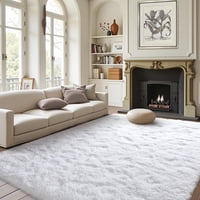 FinrèC Home - Alfombra FinrèC Blanca Para Dormitorio Y Sala De Estar, 120 X 180 Cm