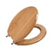 thumbnail image 1 of Asiento de Inodoro Alargado de Madera Maciza de Roble Brillante PIKLiDS, 1 of 9