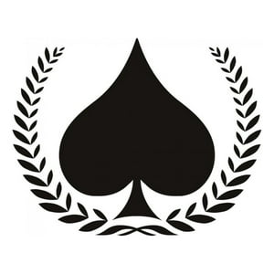 Rienda Libre Graphics - Decomural Ace Of Spades Wreath Card Games Ws-15557