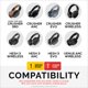 thumbnail image 2 of Almohadillas para auriculares BRAINWAVZ Crusher Evo/Hesh ANC negras, 2 of 9
