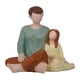 thumbnail image 5 of Figura De Resina Coleccionable, Estatua Navideña Para Sala De Estar, Chimenea, Interior, Padre E Hija, 5 of 5