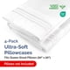 thumbnail image 2 of Juego de fundas de almohada CGK Unlimited tamaño queen, color blanco x4, 2 of 8