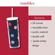 thumbnail image 3 of Vaso termo Kate Spade New York 710 ml con estampado Smiley, 3 of 4