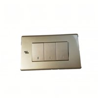 Interruptor Triple 9/32 Dorado 10A - Art Dna