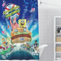 Desmarcar - Bob Esponja Cortina De Ducha Para Baño Decoración Del Hogar, Cortinas De Baño Impermeables Duraderas, Cortina De Baño, Decoración De Baño Para Adultos Niñas Niños, Regalos Para Casa 119Cmx180Cm