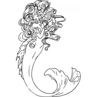 Rienda Libre Graphics - Decomural Mermaid Fairy Tale Ws-35565