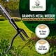 thumbnail image 2 of Herramienta deshierbadora de acero con mango de 114 cm y 4 garras de Grampa's Weeder, 2 of 5