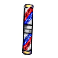 Magideal - Señal De Barbería, Iluminación Abierta, Lámpara De Pared, Poste Giratorio, Luces Led Para Peluquería, Peluquería Al Aire Libre, Suministros Para Tiend