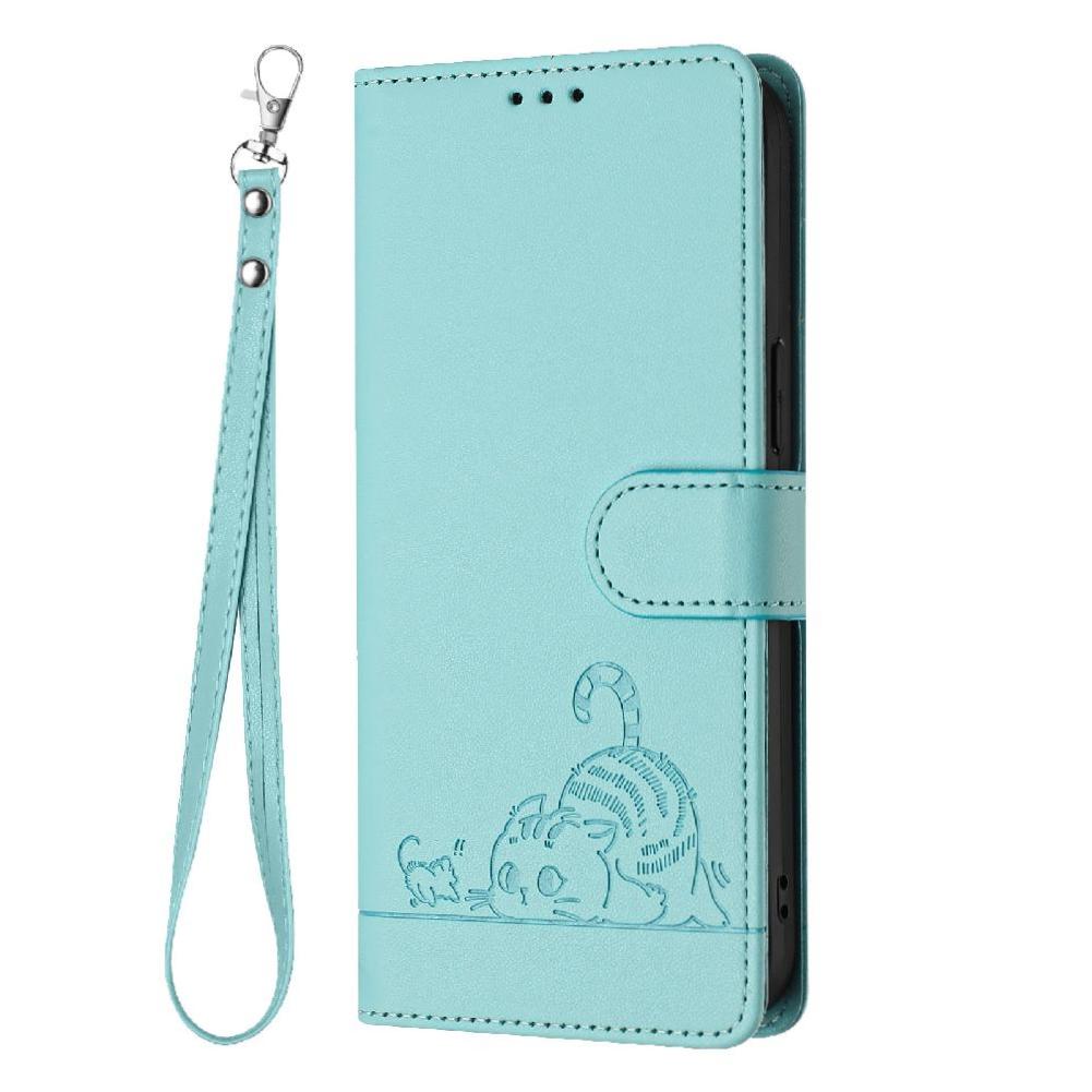 Funda Tipo Cartera Foxdock Para Xiaomi Poco F5 Pro Con Soporte, Ranuras, Rfid, Diseño De Gato
