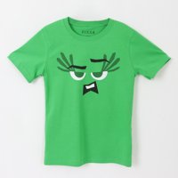 Polera Manga Corta Niña Verde Disgusto Pixar Disney