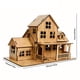thumbnail image 3 of 3D Bamboo Wooden Small House Puzzle Jigsaw,Building Assembly Model,Architecture DIY House Villa Assembly Kit,Assembly Model Gift Decoration,Creative Puzzle Student Toys, 3 of 3
