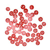 Ioensy - 100X Número De Etiqueta Portátil 1-100 Para Llaves De Dormitorio De Almacén De Hotel Palabra Roja + Blanca