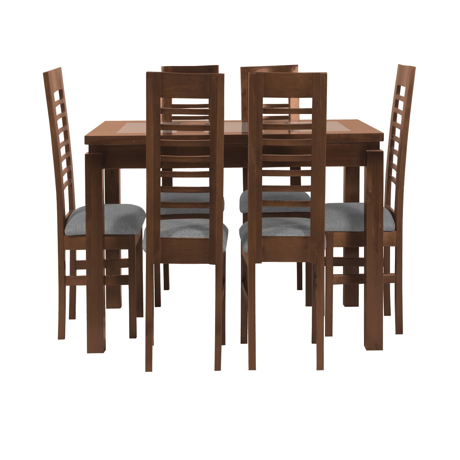 Koliat - Juego De Comedor Florencia 6s Nogal