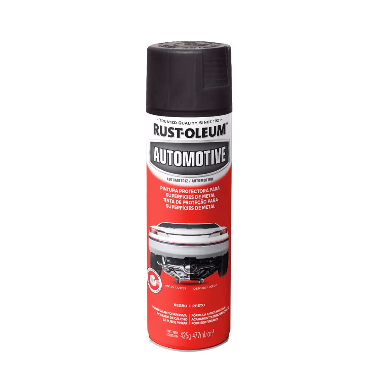 Rust-oleum - Pintura En Spray Automotive Protector De Caucho Negro 425 G