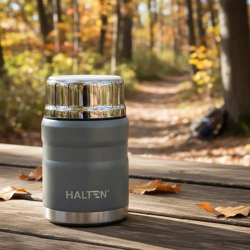 Termo Para Comida 750 ml Acero Inoxidable Halten Gris