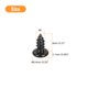 thumbnail image 2 of #6 x 5/16" Tornillo autorroscante de cabeza redonda Phillips, 100 piezas - Tornillo para madera de cabeza redonda de acero inoxidable 304 (Negro), 2 of 6