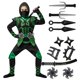 thumbnail image 1 of Set de disfraces Spooktacular Creations Green Ninja para niños, 1 of 7