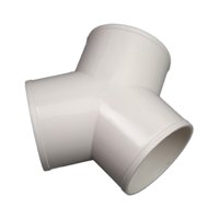 Bothyi - Conector De Codo De 3 Vías Que Reemplaza Los Conductos De Ventilación De Salida Accesorio De Tubería De Pvc En Forma De Y Diámetro De 15 Cm