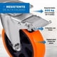 thumbnail image 2 of Packx4 Ruedas Giratorias Ruedas Industriales Con Frenos, 2 of 5