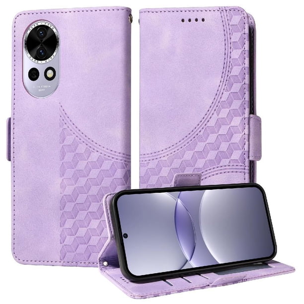 Carcasa FOXDOCK Huawei Nova 13 de cuero PU, diseño acolchado clásico, protección contra caídas y rayones