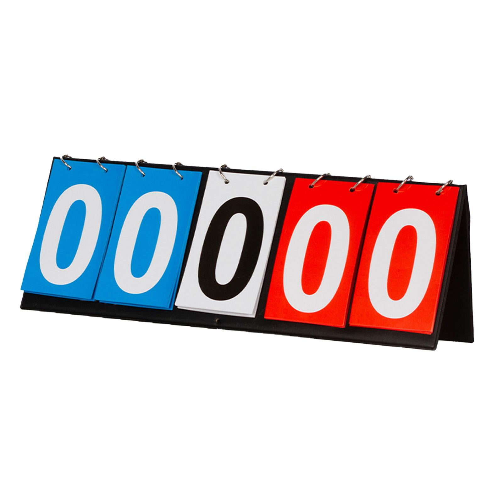 Magideal - Tablero De Puntuación Con Tapa De Mesa, Marcador Deportivo De 4/5/6 Dígitos, Tablero De Puntuación Para Comunidades De Interior Y Exterior, Escuelas 5 Dígitos