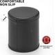 thumbnail image 3 of Conjunto de copa de dados de cuero PU de 5 paquetes con 6 puntos de dados de fieltro forrado tranquilo Shaker para juegos de dados de familia de fiesta de bar, rojo/negro, 3 of 3