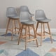 thumbnail image 1 of Pack 4 Taburetes Piso Bar Acolchado Altura 65cm Eames Tulip Gris, 1 of 10