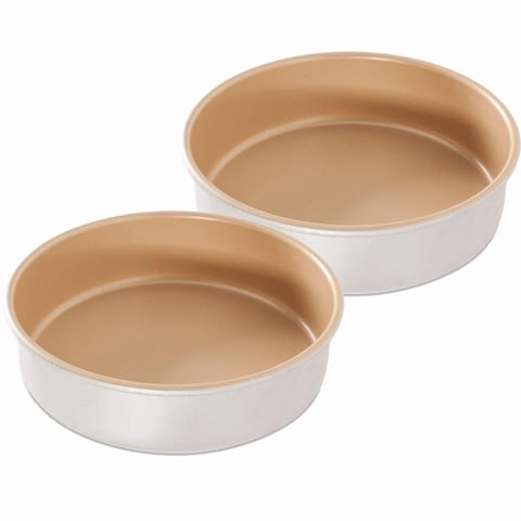 Moldes Para Tartas Nordic Ware 9 Redondos Antiadherentes De Aluminio Natural (Paquete De 2)