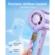 thumbnail image 4 of Ventilador de mano AIVIGOR Mist 30000 RPM recargable color púrpura, 4 of 8